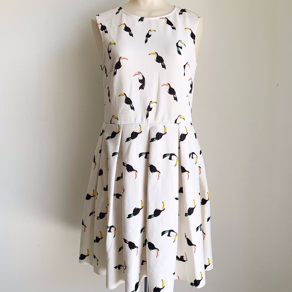 Vicolo Women's Short Dress Toucan Design